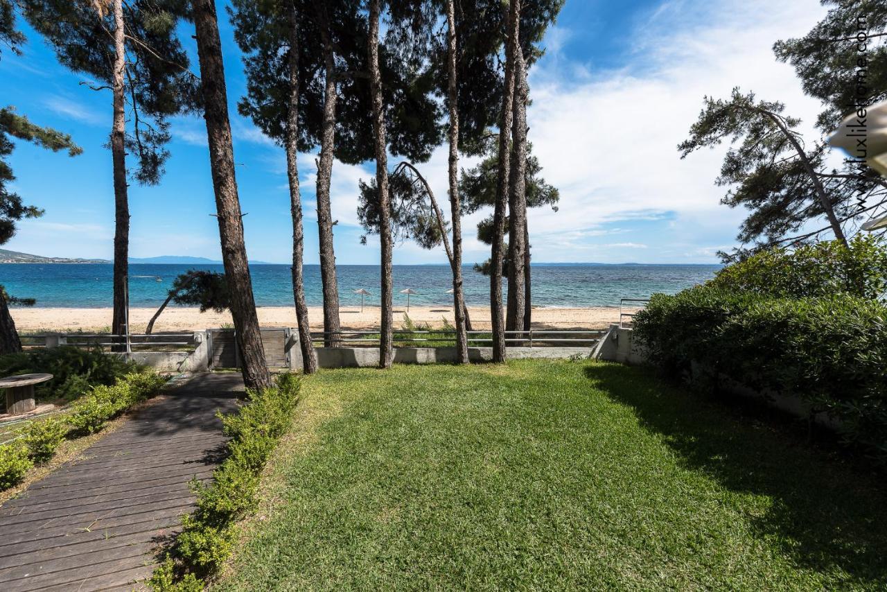 #Luxlikehome - Mediterranee Beachfront Summer House Kalyves Polygyrou Exterior foto