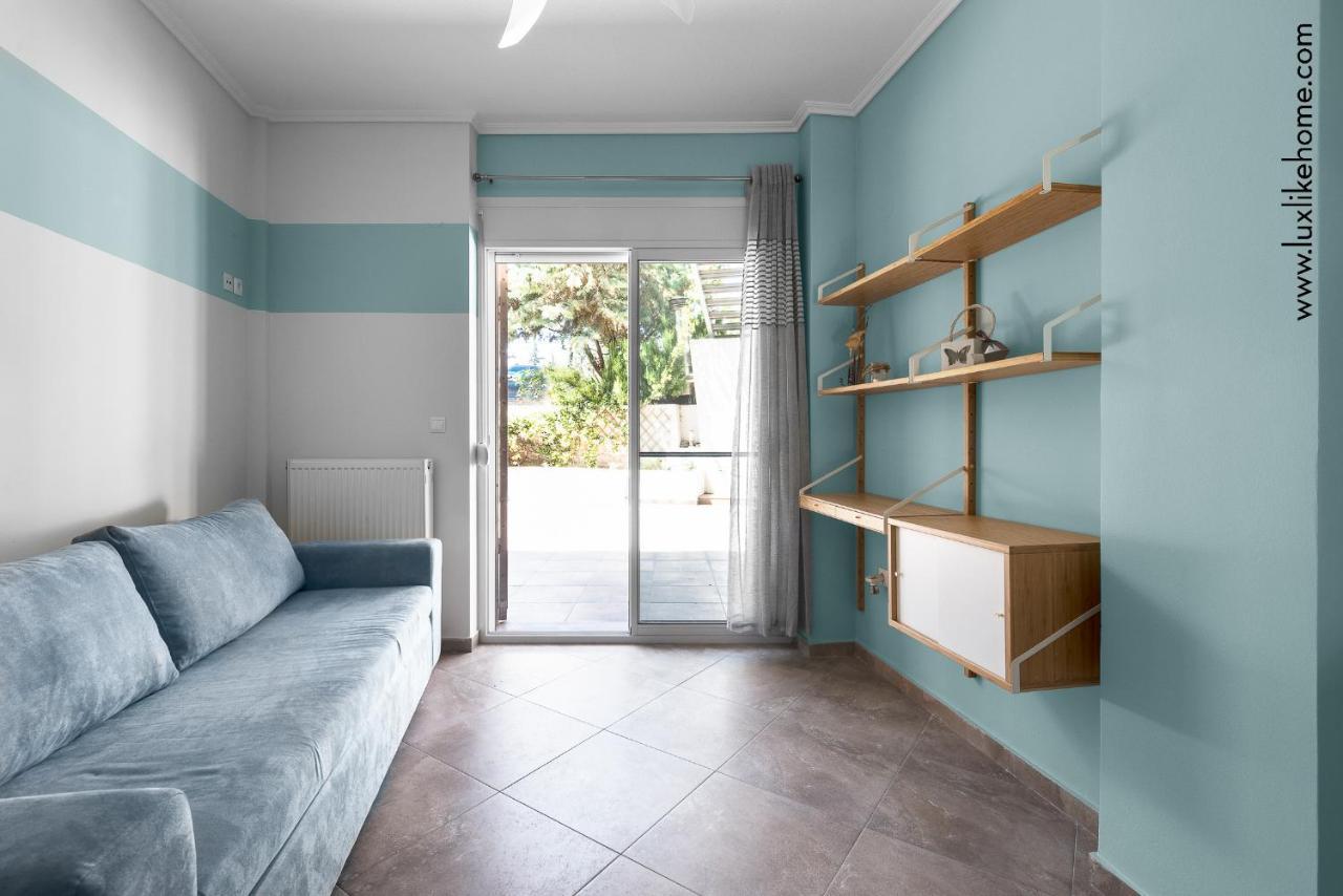 #Luxlikehome - Mediterranee Beachfront Summer House Kalyves Polygyrou Exterior foto
